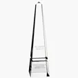 JAFFA® Barclay Obelisk Optical Crystal Award — view 3