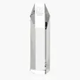JAFFA® Hexagonal Optical Crystal Tower Award, 10" — view 3