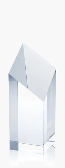 JAFFA® Spectra Pillar Crystal Award, 7-1/2"