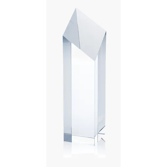 JAFFA® Spectra Pillar Crystal Award, 10" — view 2