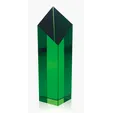 JAFFA® Spectra Pillar Crystal Award, 10" — view 5