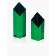 JAFFA® Spectra Pillar Crystal Award, 10" — view 3
