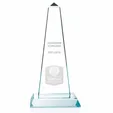 JAFFA® Mammoth Tower Large Jade Glass Award — view 3
