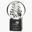 JAFFA® Frosted Swirl Art Glass Award, Large — view 3