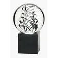 JAFFA® Frosted Swirl Art Glass Award, Large