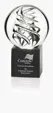 JAFFA® Frosted Swirl Art Glass Award, Large — view 2