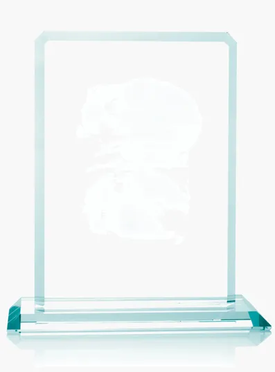 JAFFA® Clipped Jade Crystal Award