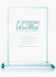 JAFFA® Clipped Jade Crystal Award — view 3