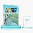 JAFFA® Clipped Jade Crystal Award — view 4