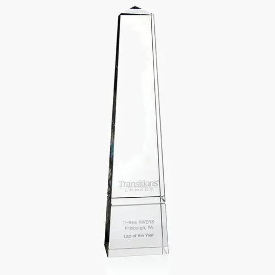 JAFFA® Bristol Obelisk Award, 14" Optical Crystal