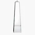 JAFFA® Bristol Obelisk Award, 14" Optical Crystal — view 2