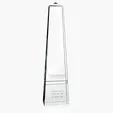 JAFFA® Bristol Obelisk Award, 14" Optical Crystal