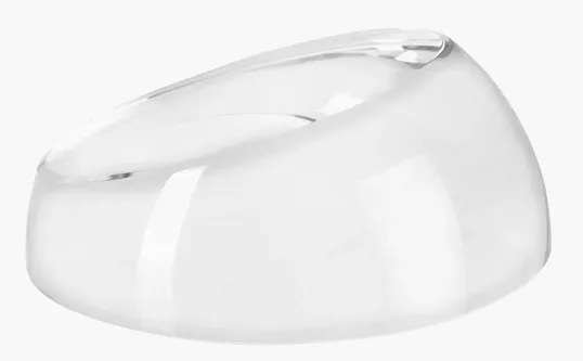 JAFFA® Clear Slant-Top Glass Paperweight — view 2