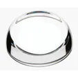JAFFA® Clear Slant-Top Glass Paperweight