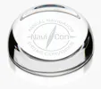 JAFFA® Clear Slant-Top Glass Paperweight — view 3