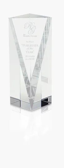 JAFFA® Atria Award - Medium, Optical Crystal — view 8