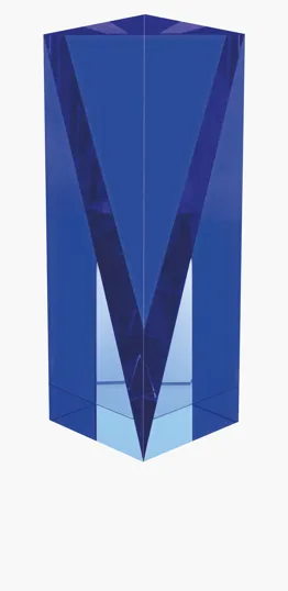 JAFFA® Atria Award - Medium, Optical Crystal — view 2