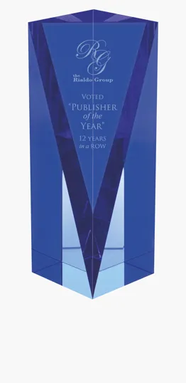 JAFFA® Atria Award - Medium, Optical Crystal — view 5