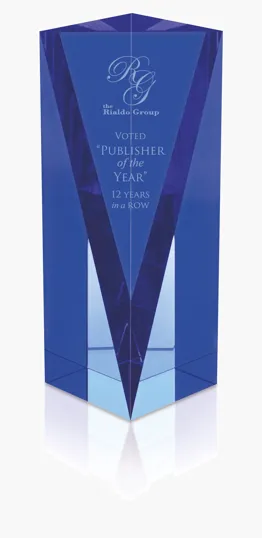 JAFFA® Atria Award - Medium, Optical Crystal — view 4