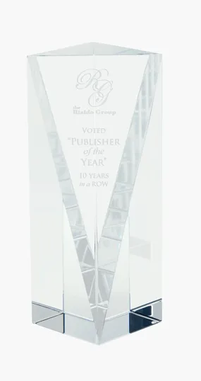 JAFFA® Atria Award - Medium, Optical Crystal — view 6