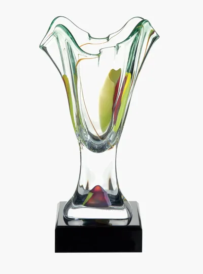 JAFFA® Oceanic Hand-Blown Art Glass Vase