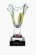 JAFFA® Oceanic Hand-Blown Art Glass Vase — view 2