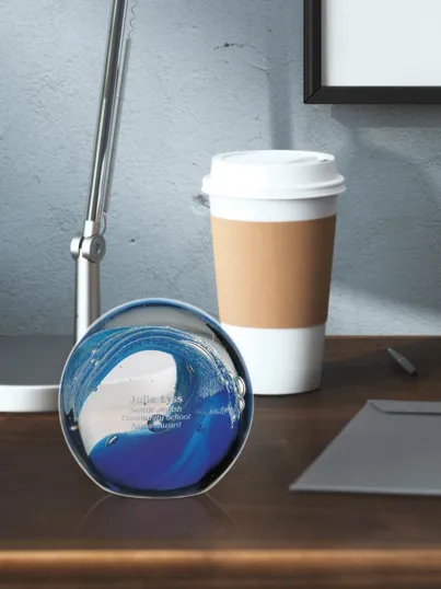 JAFFA® Wave Award Art Glass — view 5