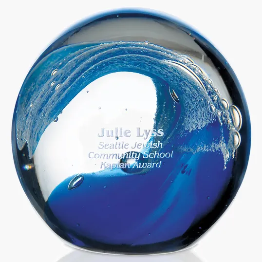 JAFFA® Wave Award Art Glass — view 6