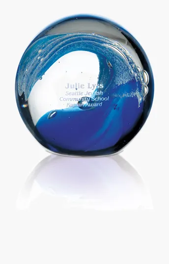 JAFFA® Wave Award Art Glass — view 2