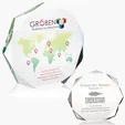 JAFFA® Enterprise Octagon Acrylic Award — view 4
