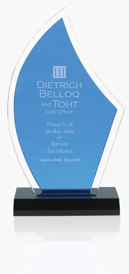 JAFFA® Acrylic Sailboat Award — view 3