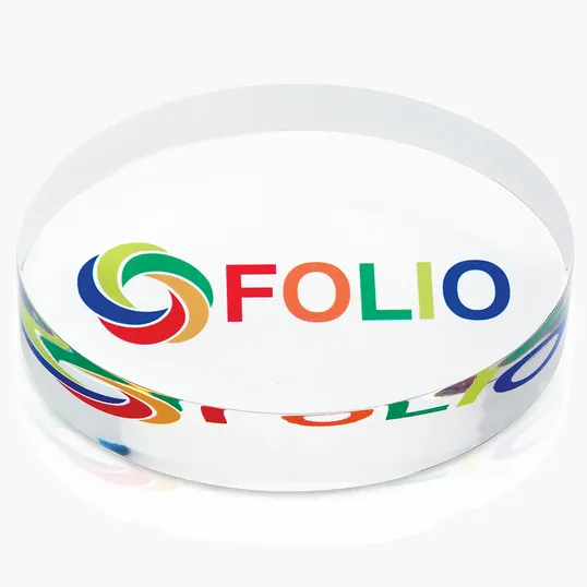 JAFFA® Oval Acrylic Paperweight — view 3
