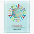 JAFFA® Radiant Trillinnium Jade Glass Award Plaque, 8" x 10" — view 3