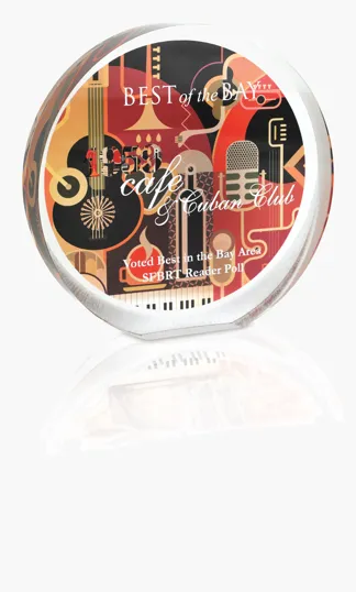 JAFFA® Radiant Orbit Acrylic Award, Medium — view 3