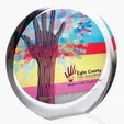 JAFFA® Radiant Orbit Acrylic Award, Medium — view 7