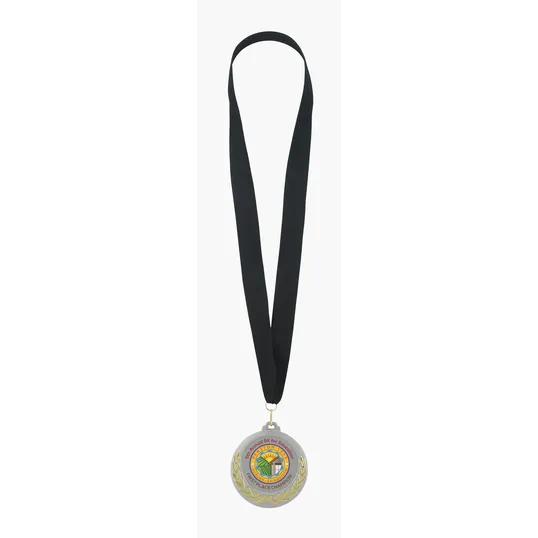 JAFFA® Laurel Wreath Medal with Black Ribbon and Quick Clip Hook — view 13