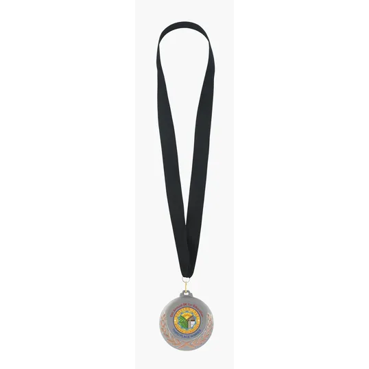 JAFFA® Laurel Wreath Medal with Black Ribbon and Quick Clip Hook — view 12