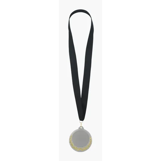 JAFFA® Laurel Wreath Medal with Black Ribbon and Quick Clip Hook — view 2