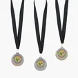 JAFFA® Laurel Wreath Medal with Black Ribbon and Quick Clip Hook — view 15