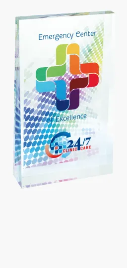 JAFFA® Acrylic Wedge Award, Small — view 3