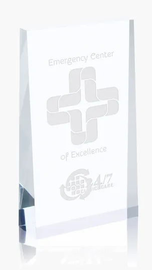 JAFFA® Acrylic Wedge Award, Small — view 4