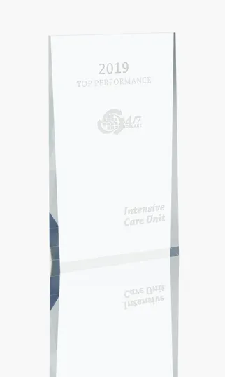 JAFFA® Acrylic Wedge Award, Large — view 3