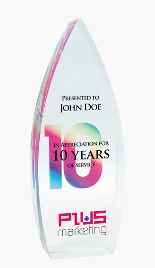 JAFFA® Sky Bound Large Optical Crystal Award — view 3