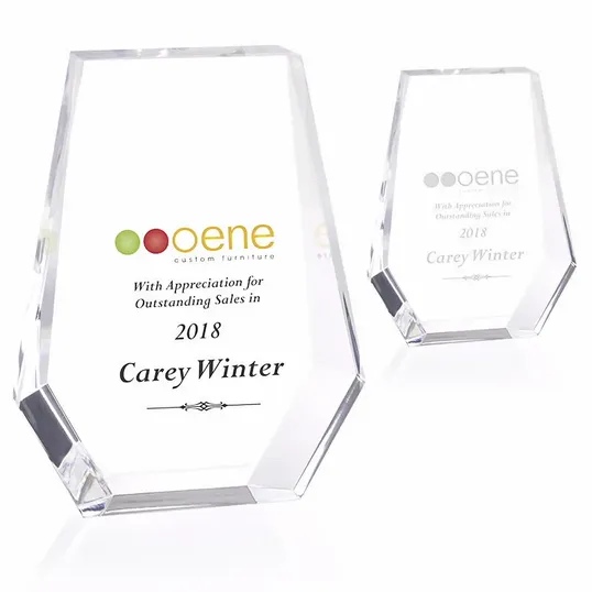 JAFFA® Acrylic Shield Award, 6 in. Freestanding Plaque — view 7