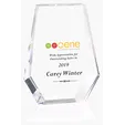 JAFFA® Acrylic Shield Award, 6 in. Freestanding Plaque — view 2
