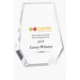 JAFFA® Acrylic Shield Award, 6 in. Freestanding Plaque — view 3
