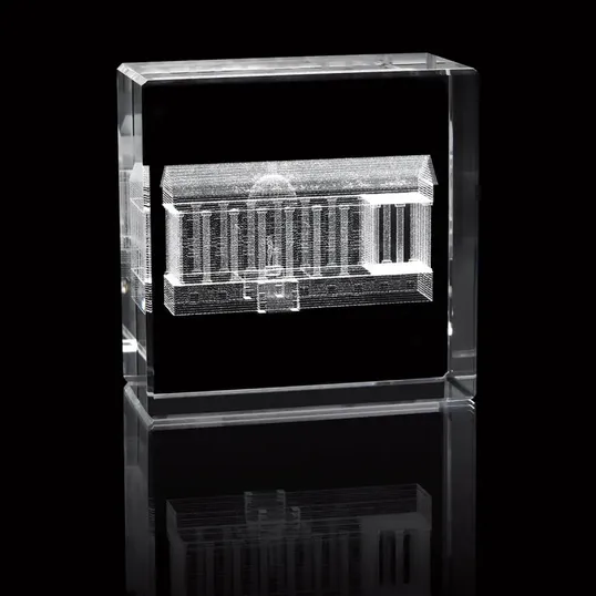 Universal Source® Rectangle Crystal Award — view 3