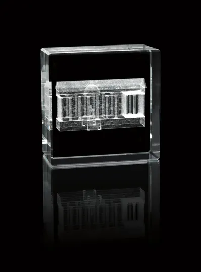 Universal Source® Rectangle Crystal Award — view 2
