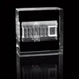 Universal Source® Rectangle Crystal Award — view 3