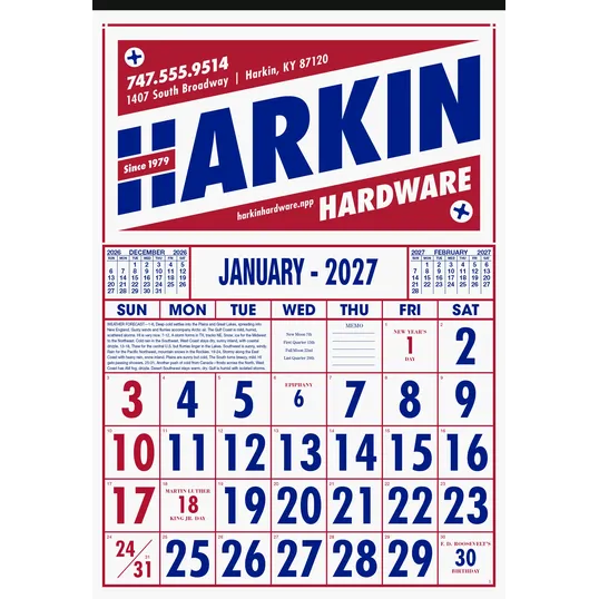 Skinner & Kennedy® Commercial 12-Sheet Calendar — view 7